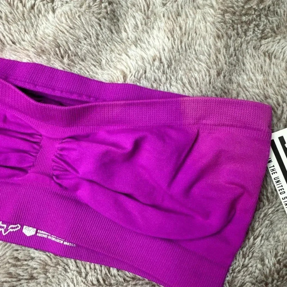 Womens Fox Racing HELLO! Bandeau Purple Top Size XS/S New - Picture 5 of 13